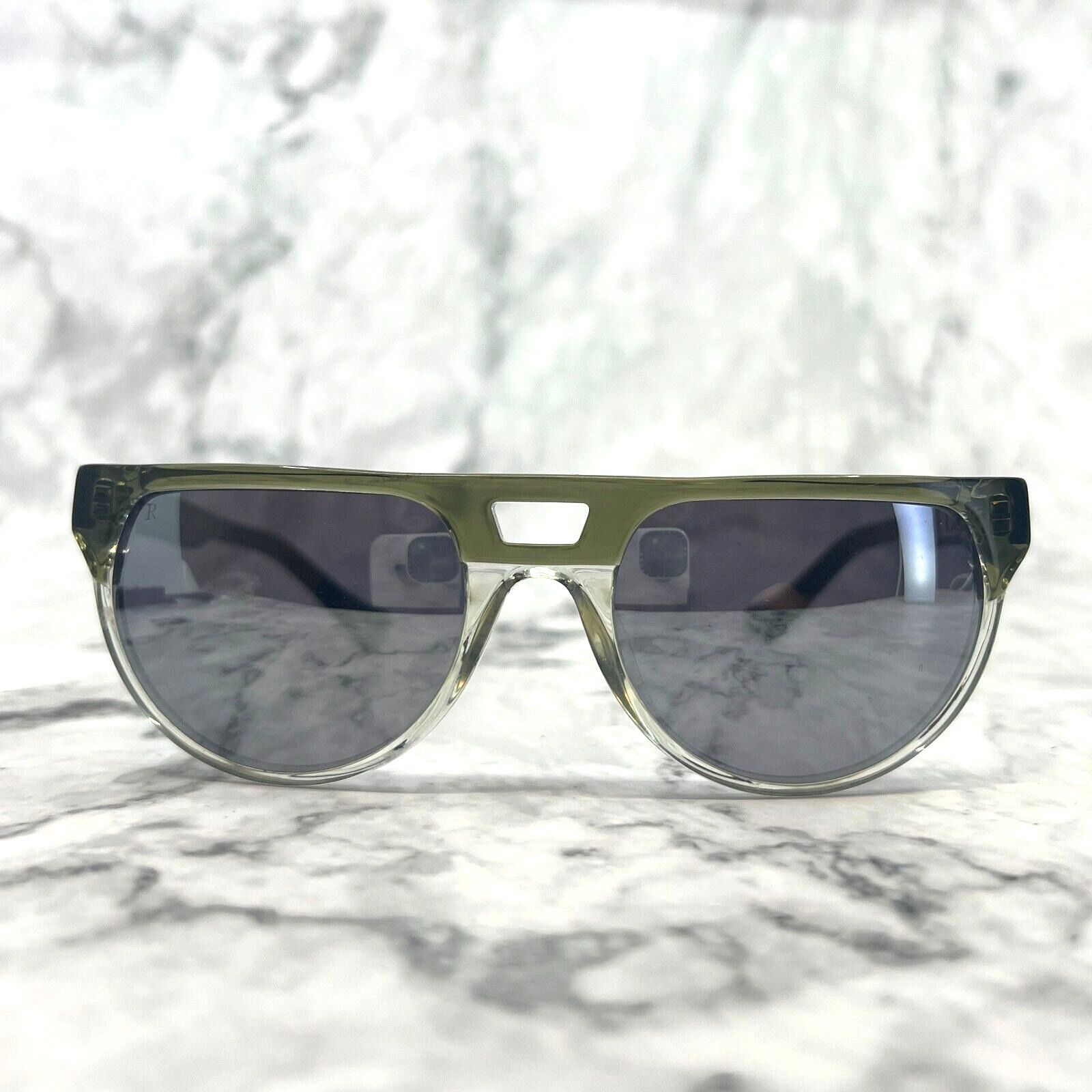 Raen vista Matte sage + Crystal Sunglasses green clear Polarized grey lens