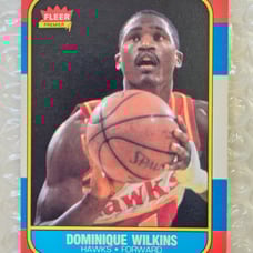 1986-87 FLEER #121 DOMINIQUE WILKINS ROOKIE
