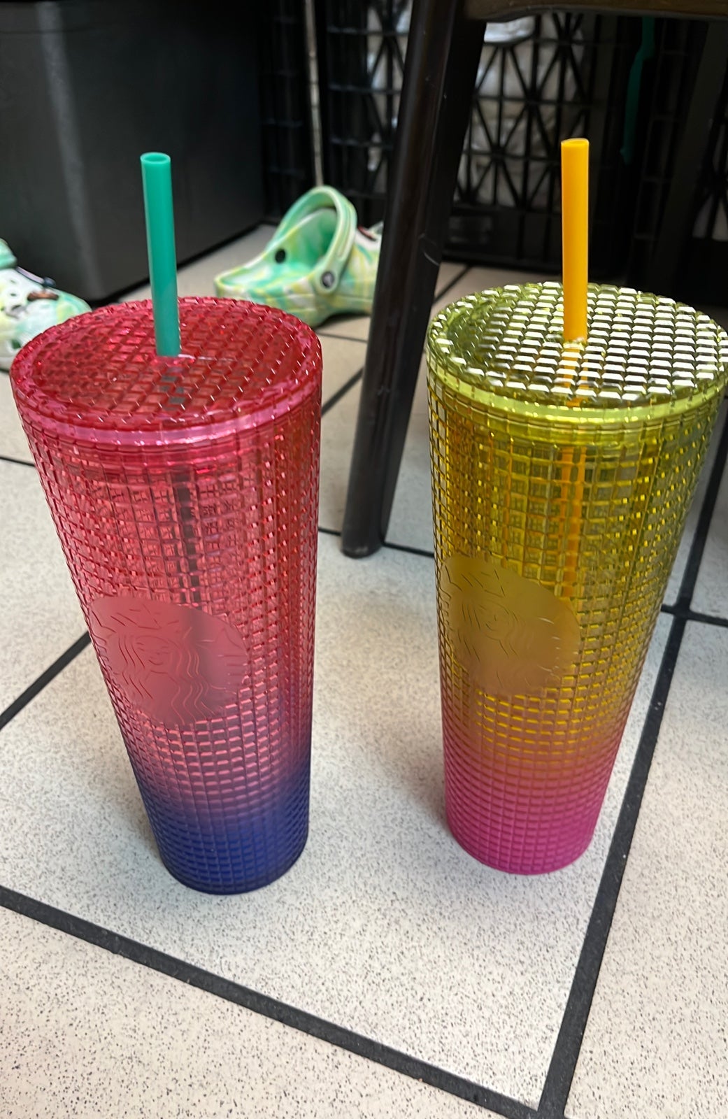 Starbucks grid tumblers