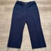 St John Pants Womens 8 Blue Straight Leg Career Work Trouser Marie 29x22 Capri