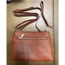 Women's Brown Leather Small Crossbody Purse Shoulder Bag with Wristlet