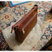 Women's Brown Leather Small Crossbody Purse Shoulder Bag with Wristlet