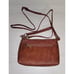 Women's Brown Leather Small Crossbody Purse Shoulder Bag with Wristlet