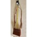 Women's Brown Leather Small Crossbody Purse Shoulder Bag with Wristlet