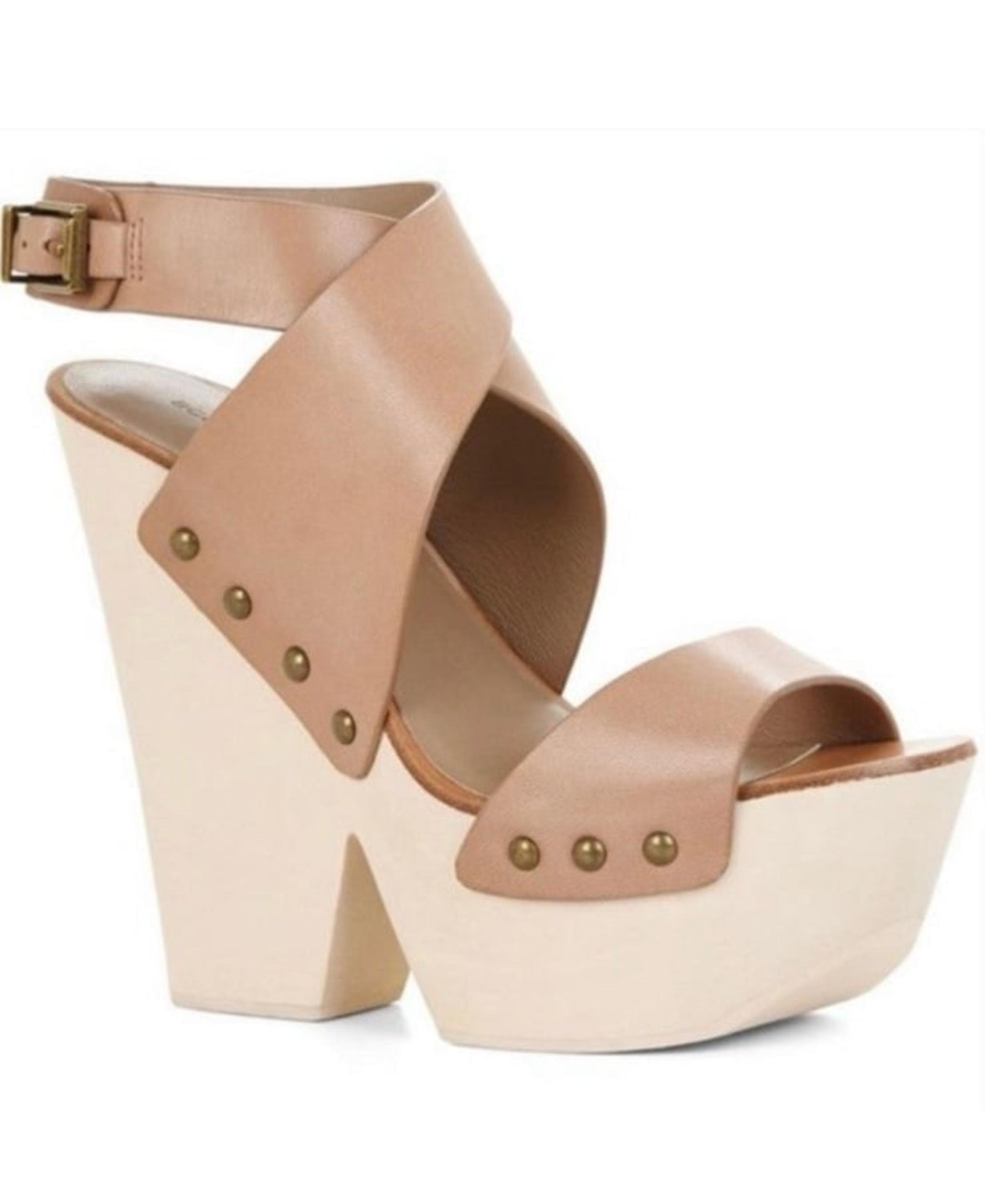 BCBGMaxAzria Cassius Wedge Platform Leather Sandal