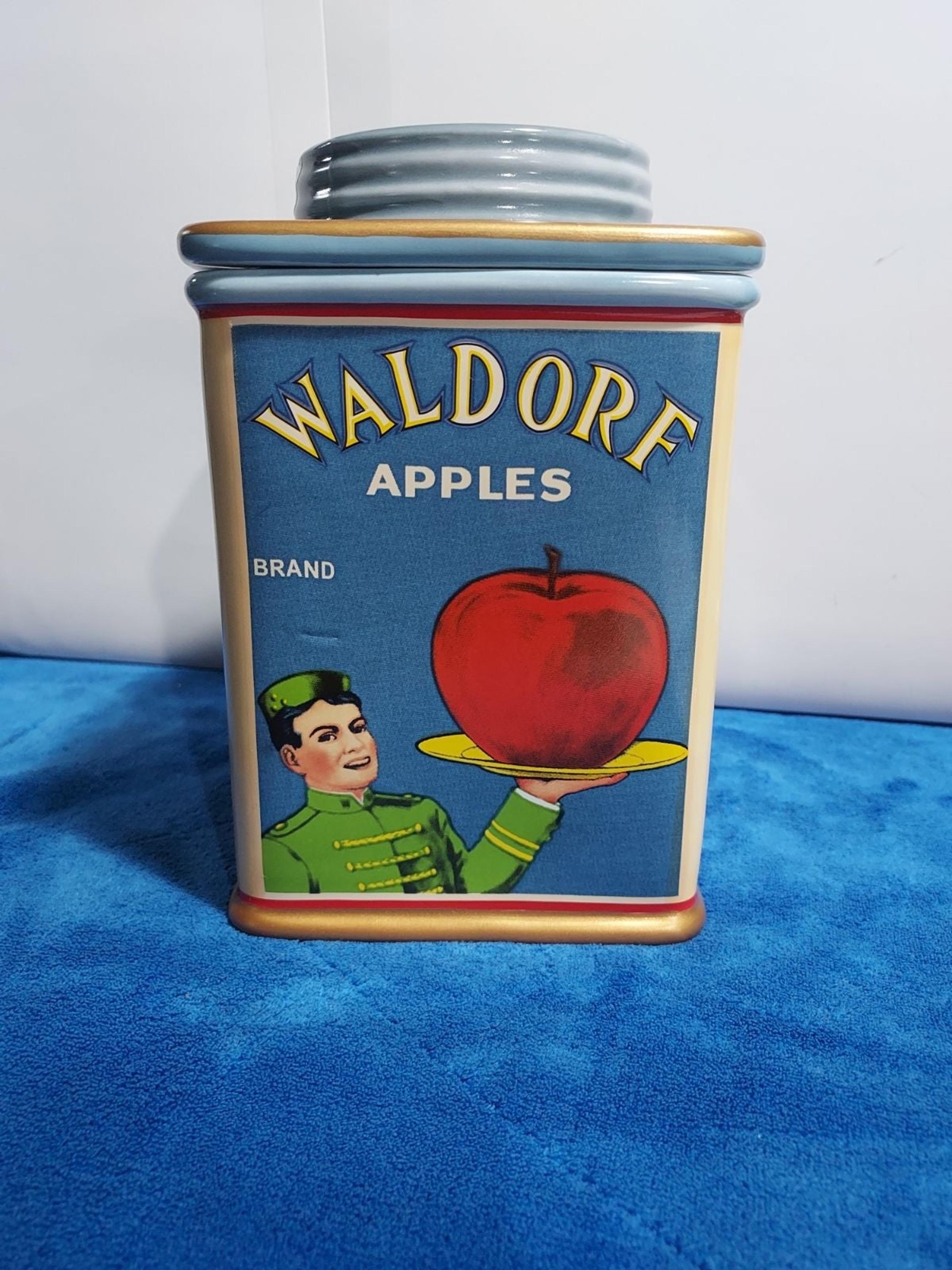Vintage Labels Stoneware Canister
