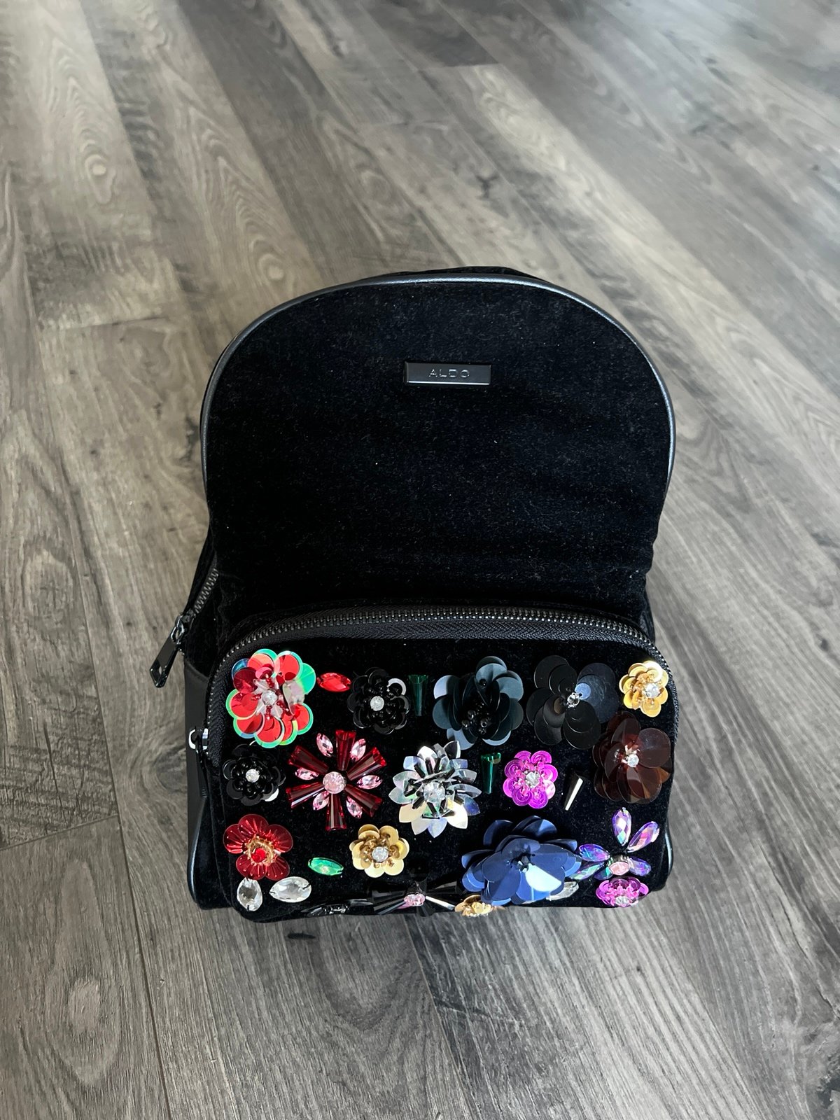 Aldo Backpack with 3D Floral Accents Backpacks