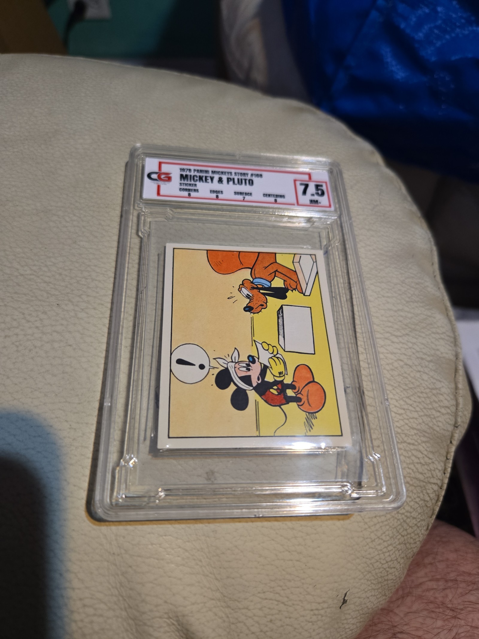 Mickey Pluto 1978 Panini CG 7.5