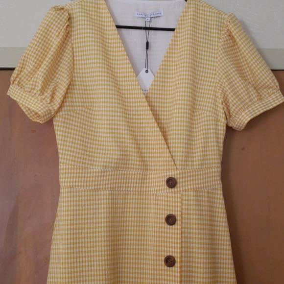 Anthropologie English Factor Yellow Dres