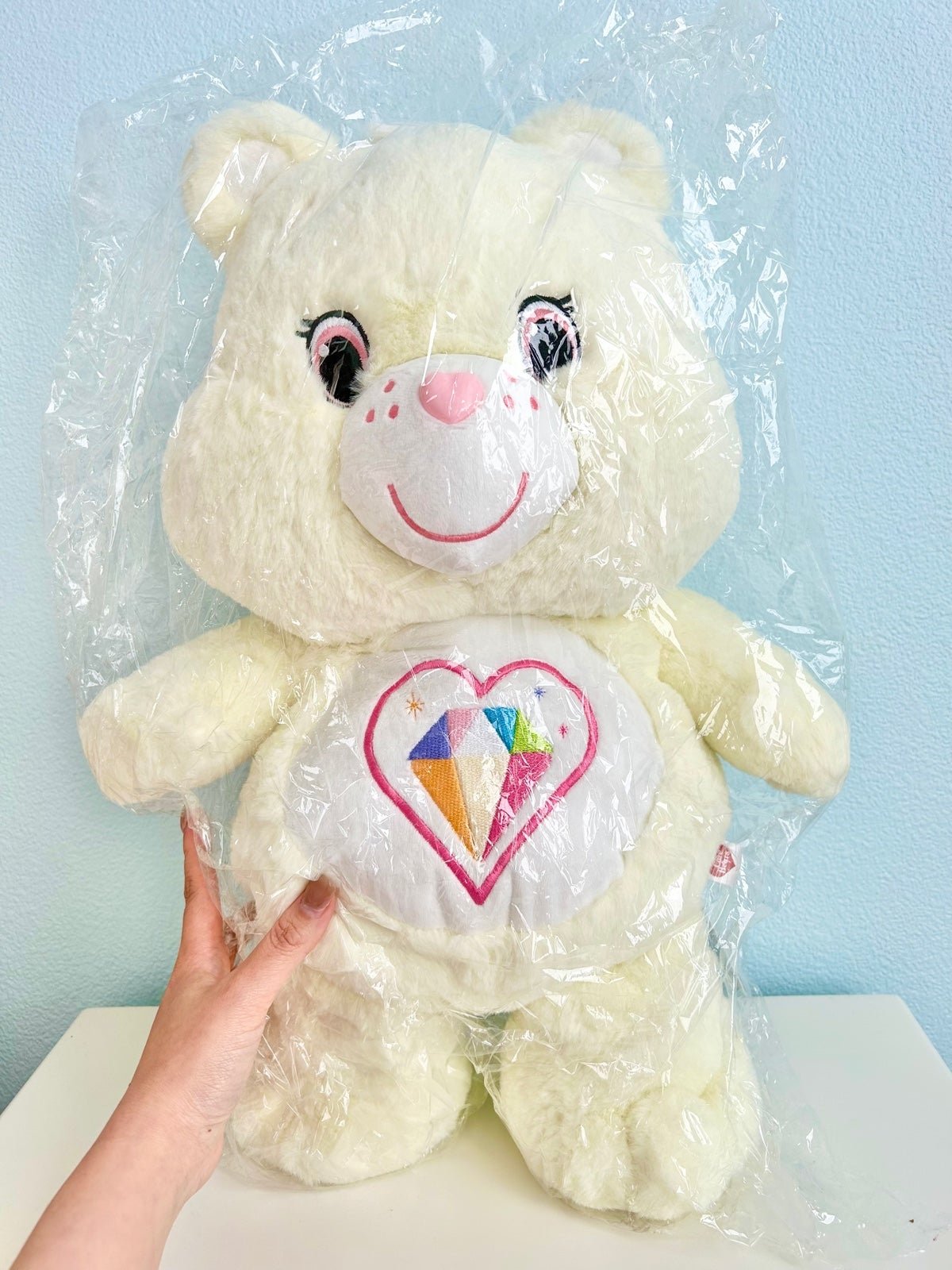 Care Bears sparkle heart Thailand 40th Anniversary new with tag diamond jumbo