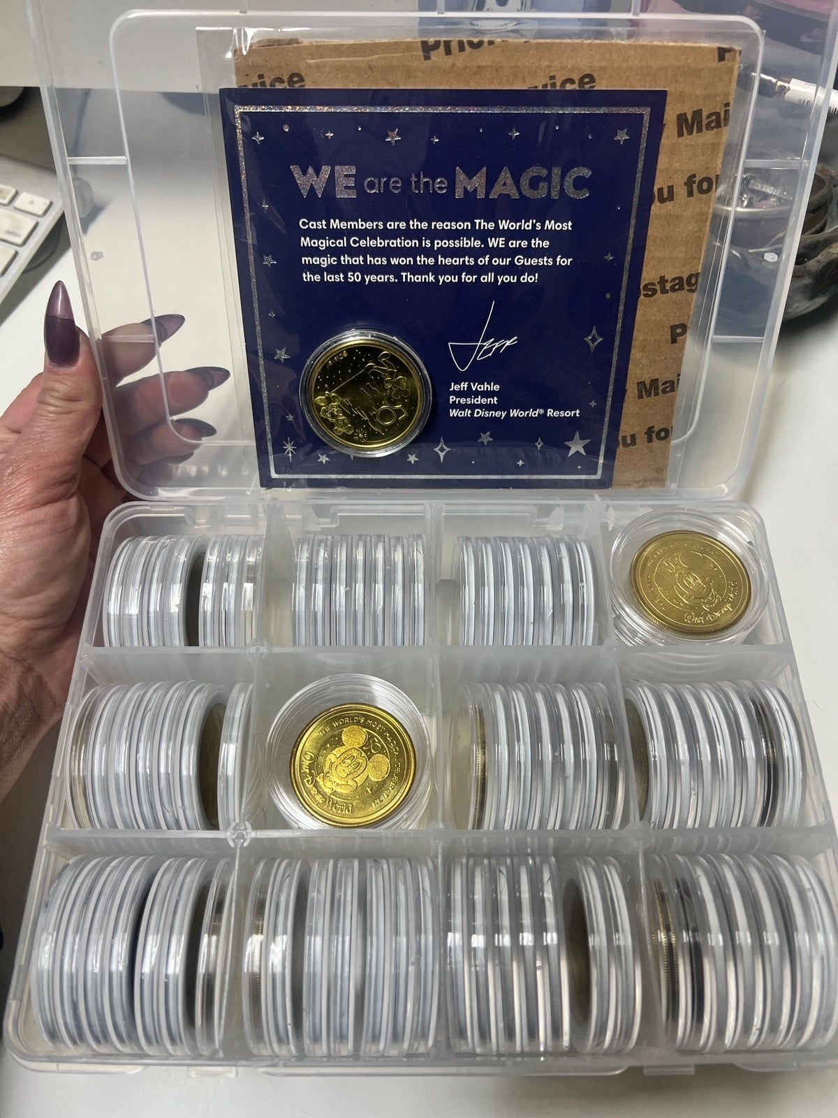 Disney 50th medallion souvenirs