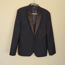 EXPRESS BLAZER SLIM PRUSSIAN BLUE MEN SIZE 38 S (NWT SIN ETIQUETA)
