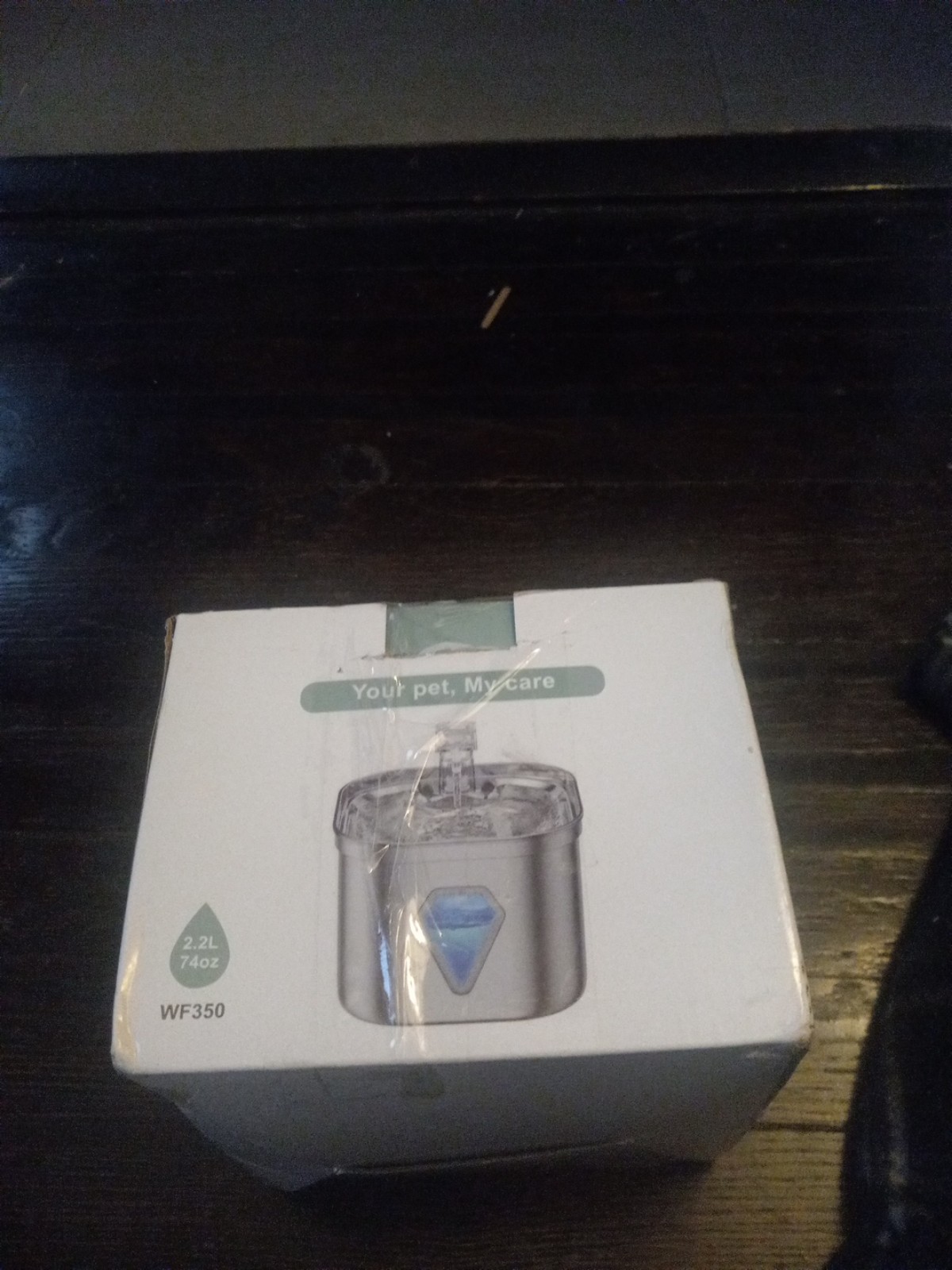 Your Pet My Care Stainless Steel Cat Water Fountain 2.2L 74OZ WF350 Compact Size