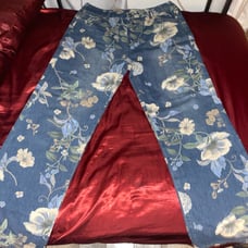 Floral baggy jeans