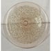 ANTHROPOLOGIE 13 ROSE CLEAR GLASS WITH GOLD DROPLETS CAKE STAND