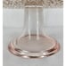 ANTHROPOLOGIE 13 ROSE CLEAR GLASS WITH GOLD DROPLETS CAKE STAND