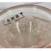 ANTHROPOLOGIE 13 ROSE CLEAR GLASS WITH GOLD DROPLETS CAKE STAND