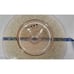 ANTHROPOLOGIE 13 ROSE CLEAR GLASS WITH GOLD DROPLETS CAKE STAND