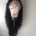 26 dark brown kinky curly Lace Front