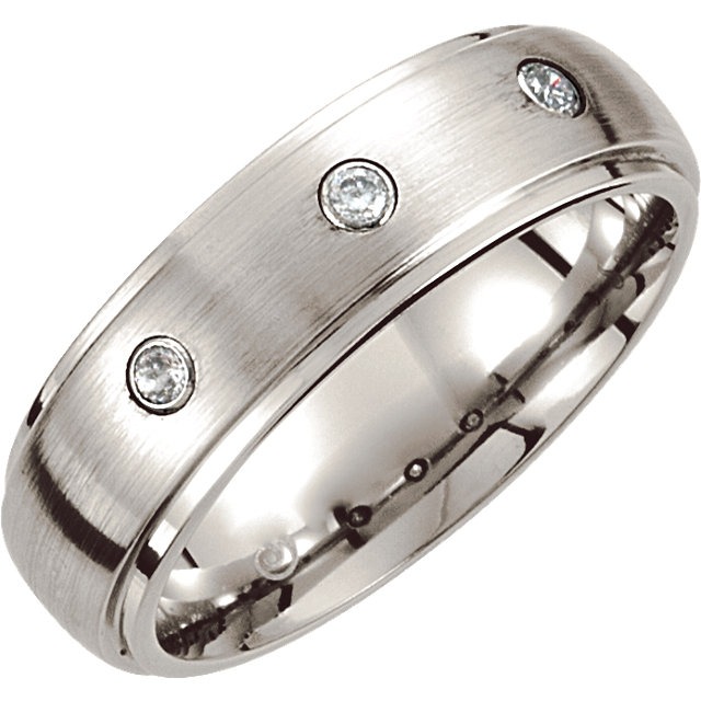 Cobalt 1/10 CTW Diamond Band Size 8.5