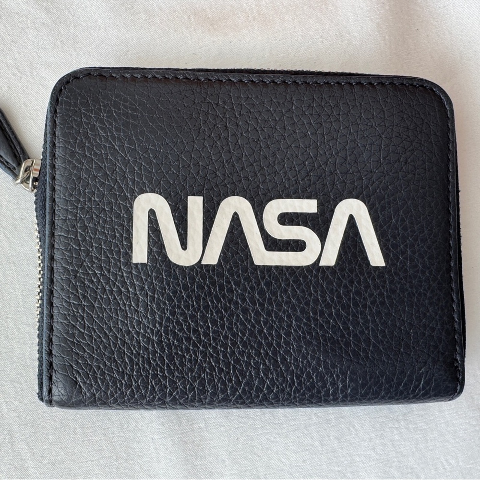 COACH NASA MIDNIGHT NAVY SMALL LEATHER ZIP AROUND WALLET F30937