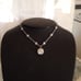 Crystal drop necklace with crystal stati