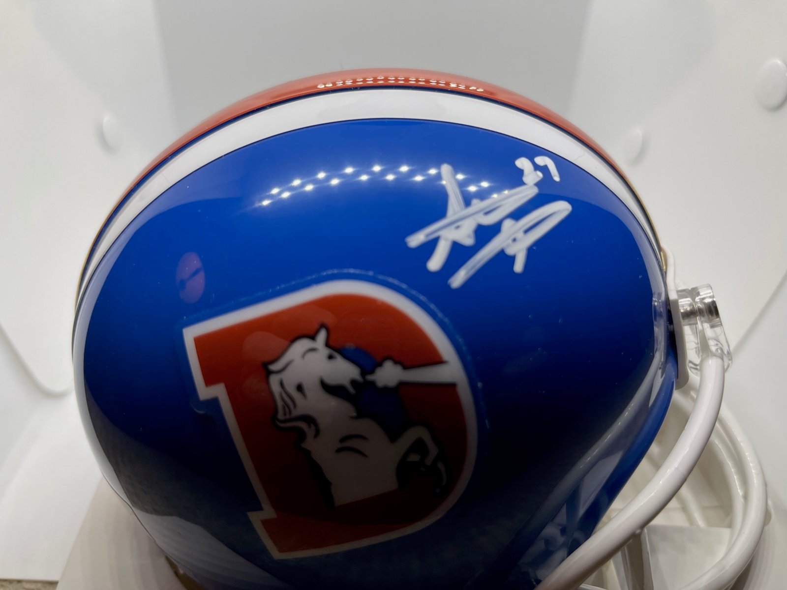Steve Atwater Signed Broncos Moni Helmet