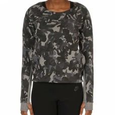 Nike Tech Cropped Camo Crewneck Sweatshirt