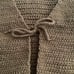 crocheg tie front tee