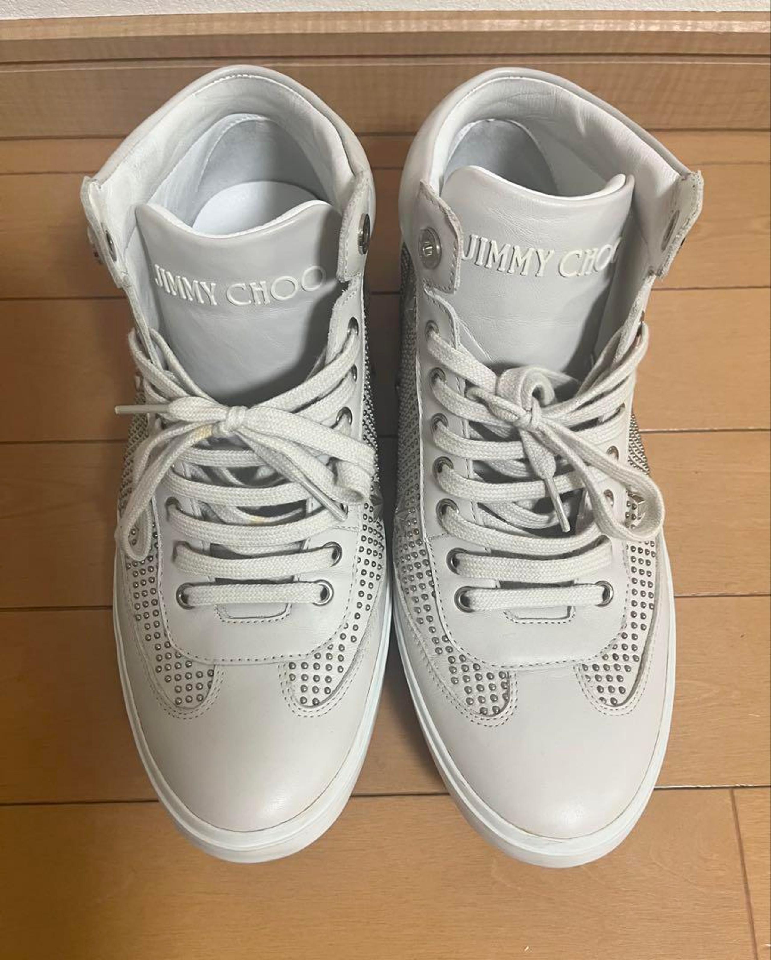 Jimmy Choo studded high-top sneakers, size 43
