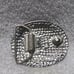 SSI Hand Crafted Silver Eagle Red White Blue Engraved Belt Buckle Great Vintage