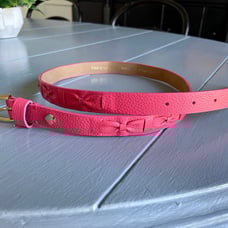 Kate spade pink bow leather belt