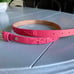 Kate spade pink bow leather belt