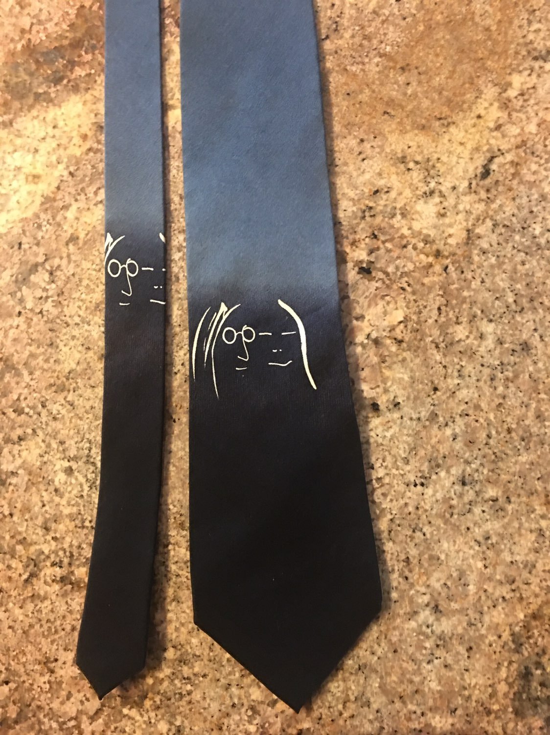 John and Yoko novelty men's tie