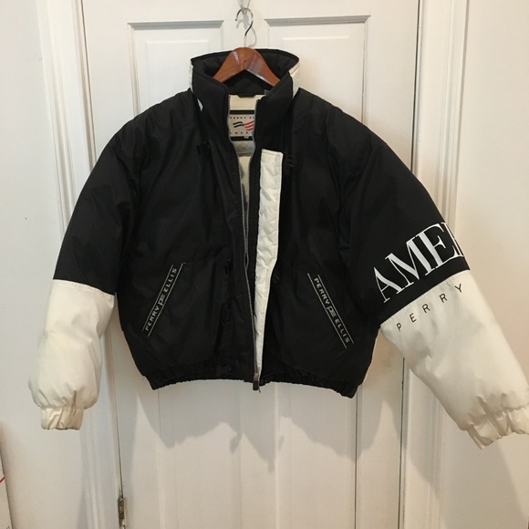 Vintage PERRY ELLIS AMERICA SPELL OUT DOWN JACKET