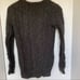 MADEWELL Diamonstitch Cardigan Cable Knit Black Wool Blend XS