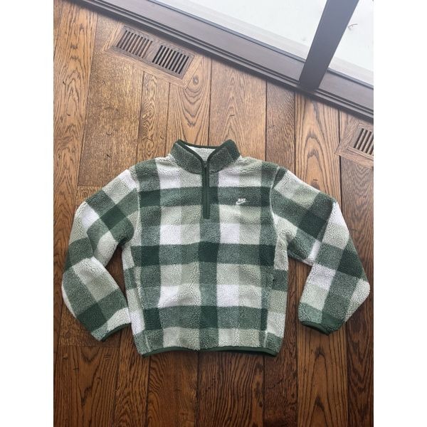 Nike 1/2 Zip Pullover Size Small Mens Fir Green Club Winterized Pullover 115