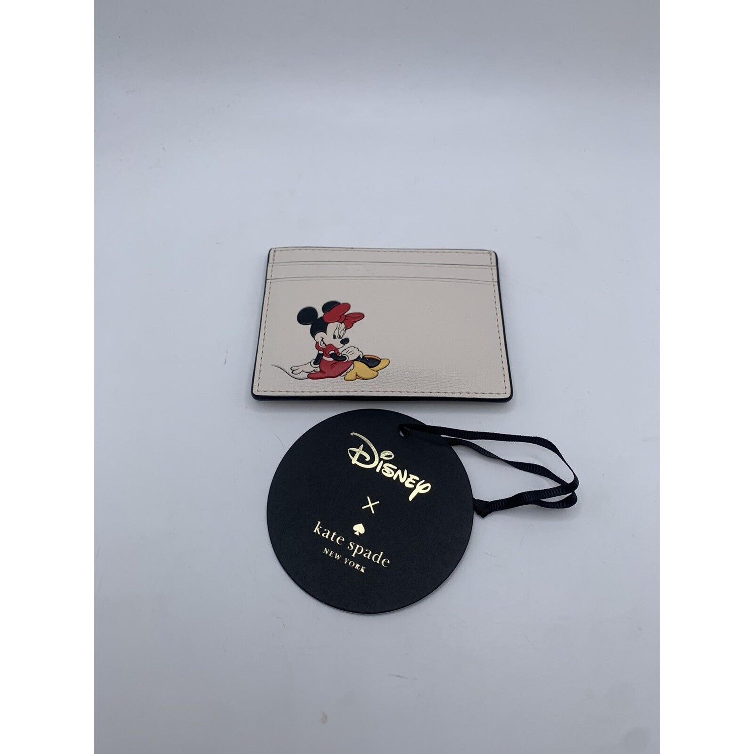 Kate Spade New York X Disney Minnie Mouse Small Slim Card Holder NWT Womens