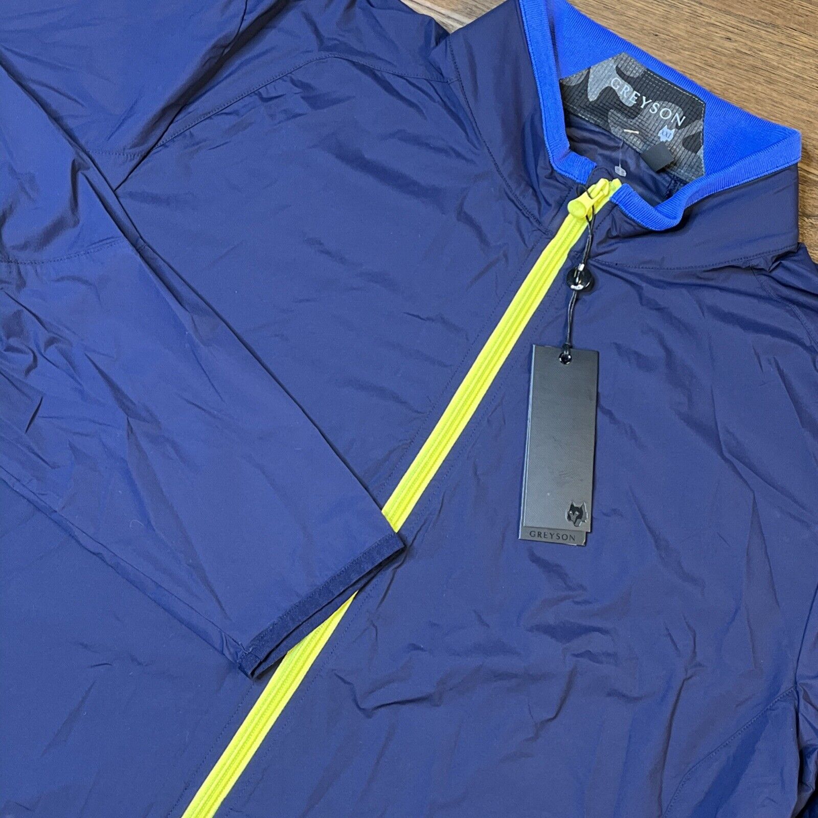 NWT Greyson Trailwolf Golf Jacket Maltese Blue Nylon Spandex Men’s XXL 188