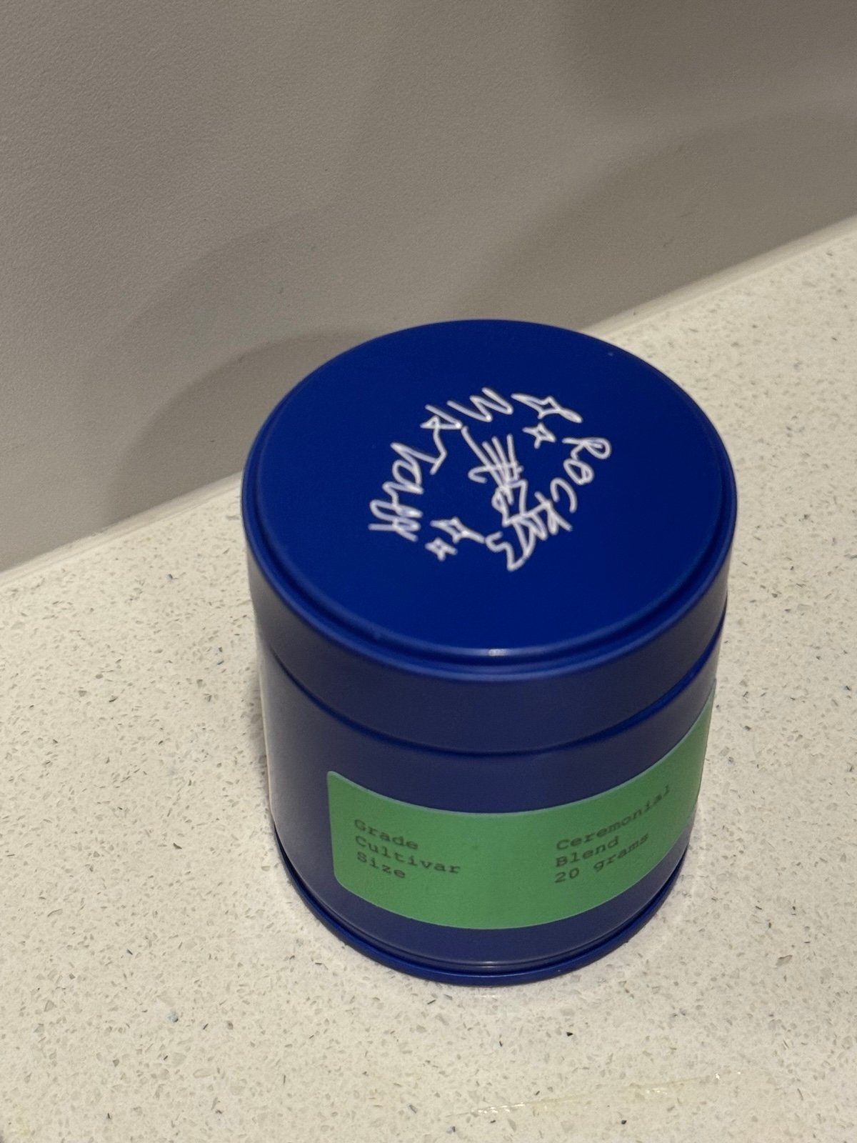 one 20g rocky’s matcha tin