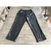 NEW ALICE + OLIVIA Liliana Vegan Leather Paperbag Pant Black Size Large