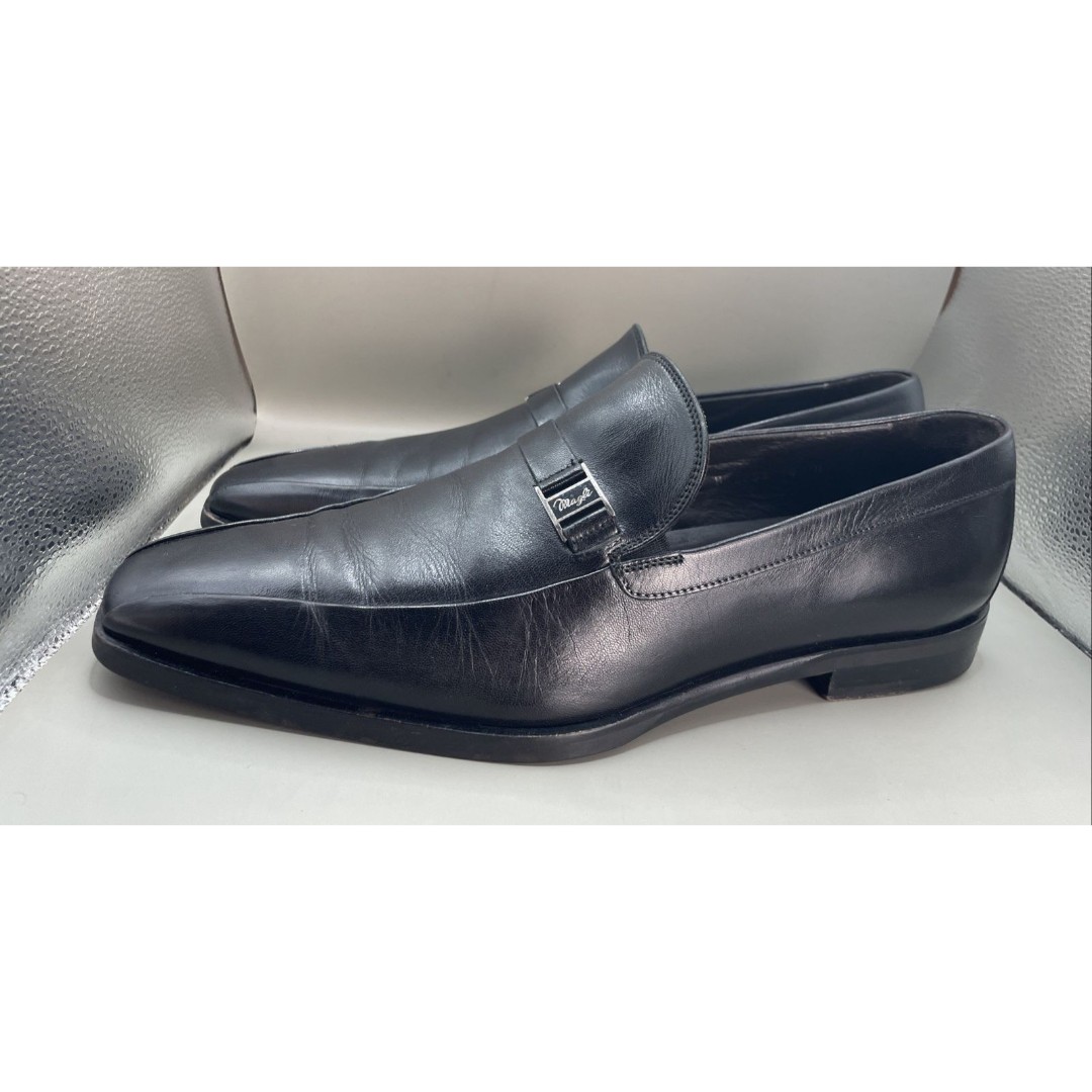 Bruno Magli Migoro Leather Slip On Loafers Mens 10 M Black M02253