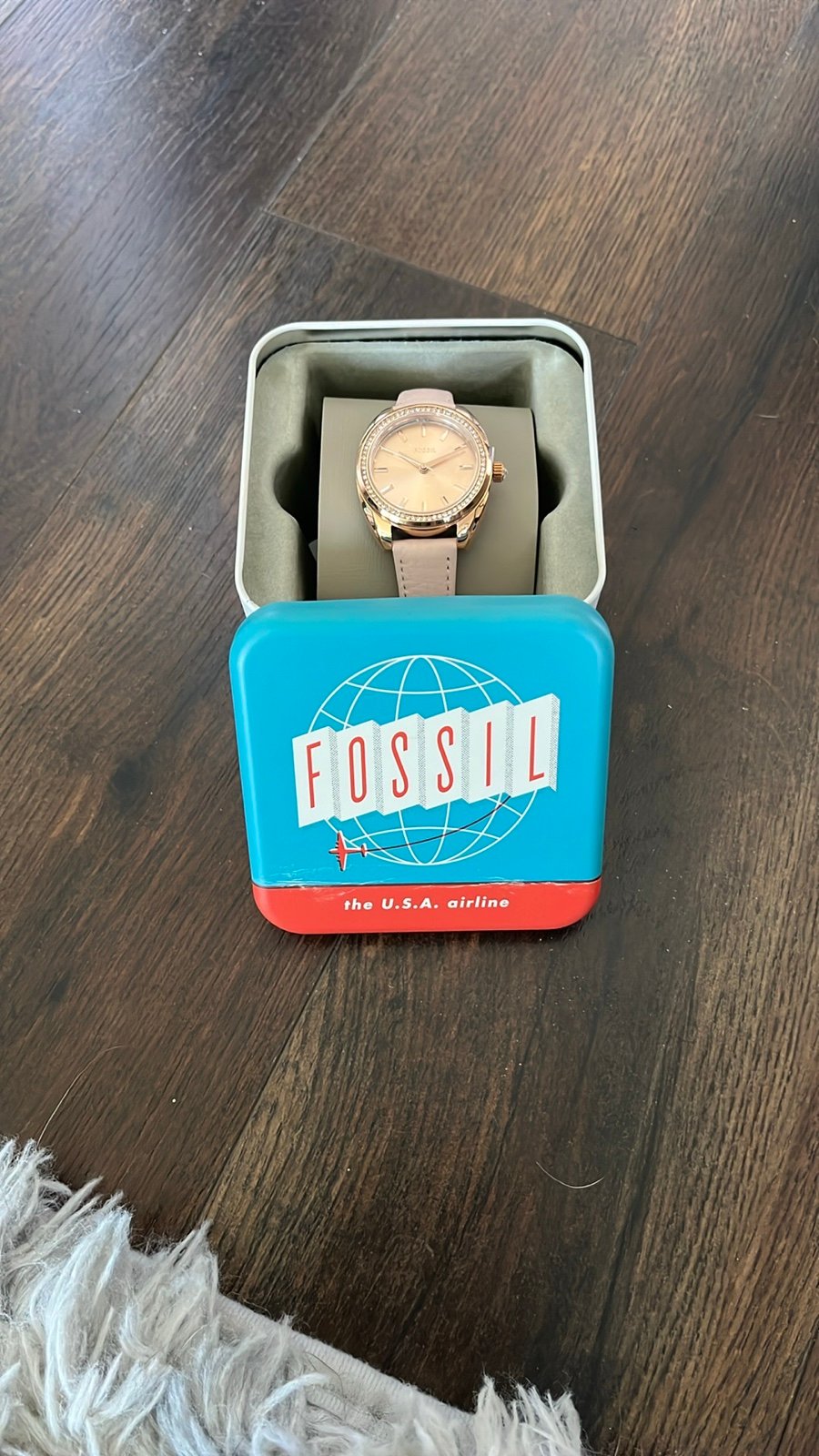Woman’s fossil watch