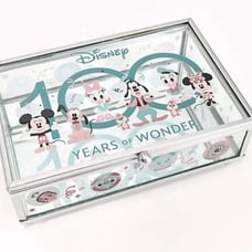 Disney 100 Years Of Wonder Glass jewelry box New In Box!