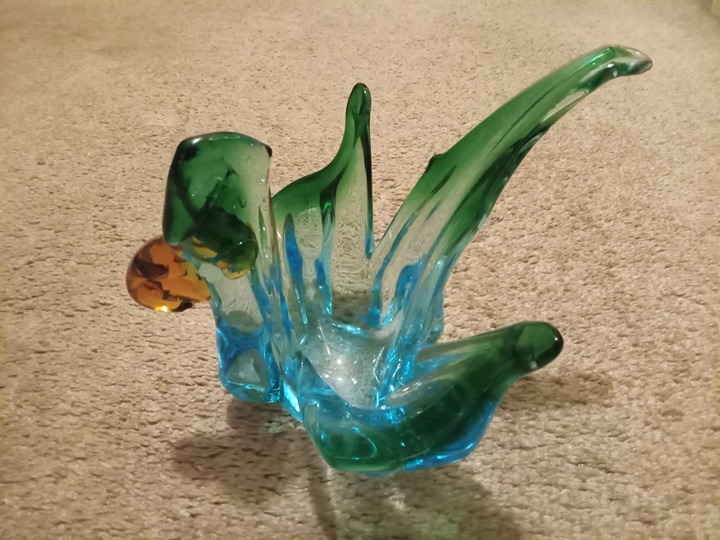 Glass Swan-Murano Style