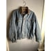 Vintage Cold Storage Foul Weather Gear Denim Trucker Jean Jacket 2XL Flannel
