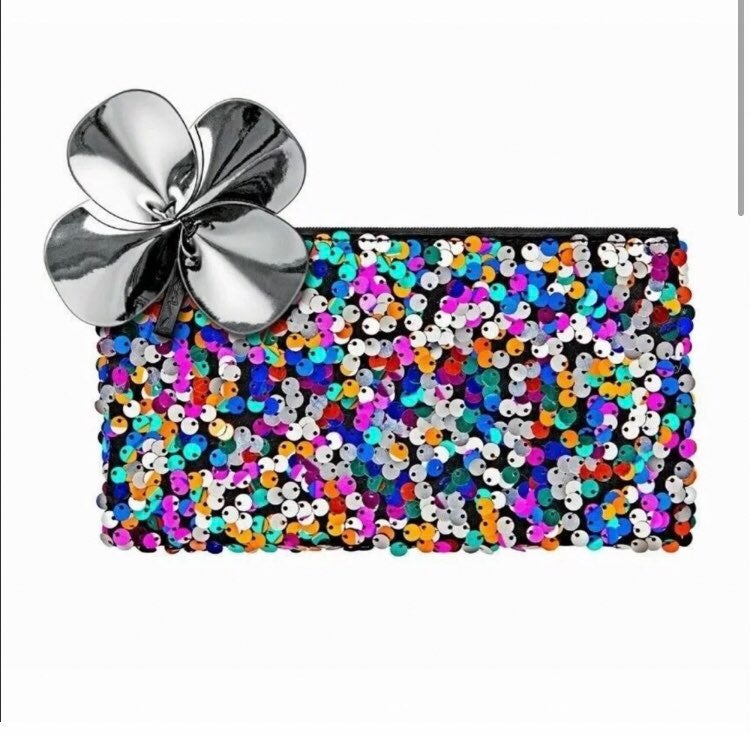 New! MAC Shiny Pretty Things Sequins Makeup Pouch