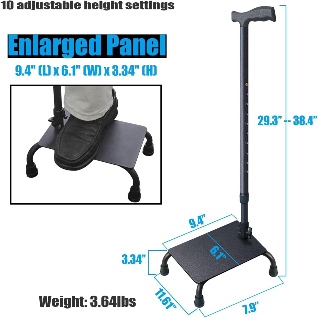 Upgraded Stair Climbing Cane - Enhanced Half Step Stair Lifts Seniors
