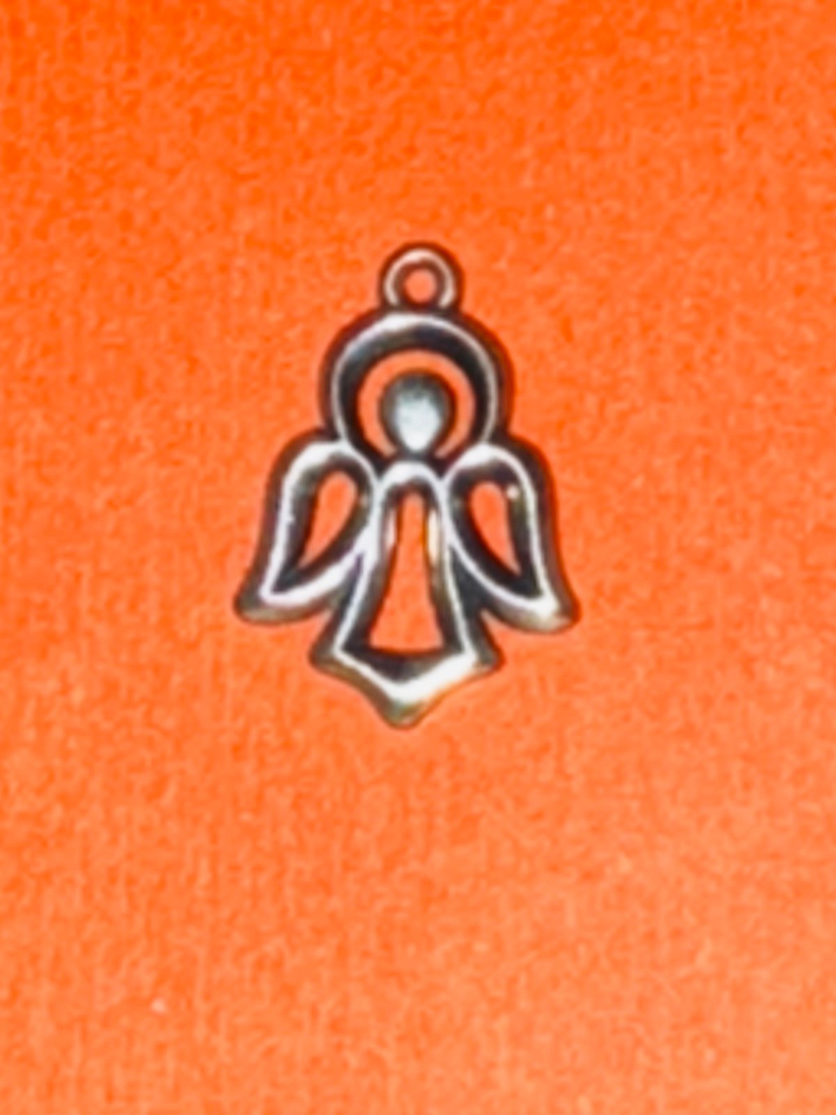 James Avery Retired Silver Open Design Angel Charm