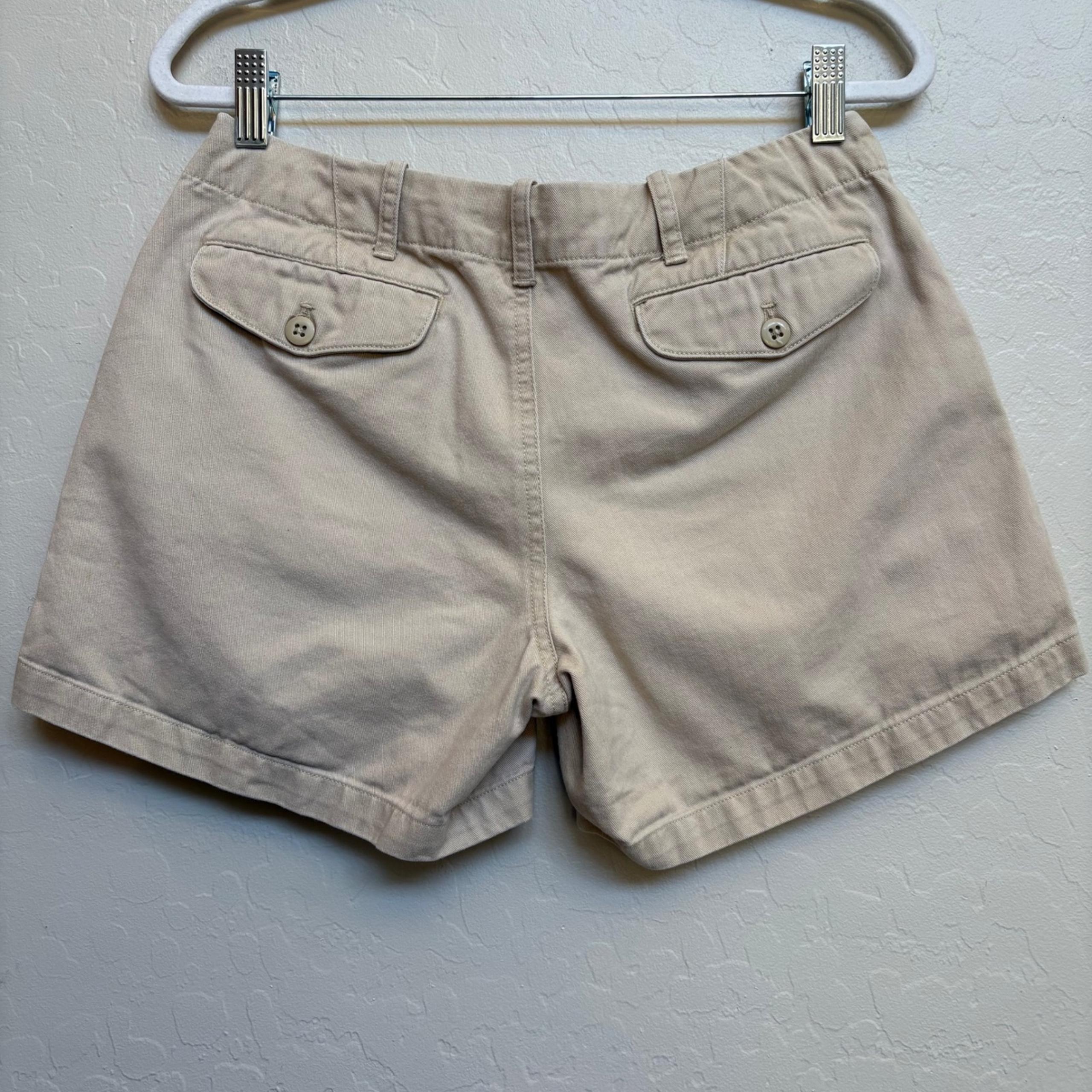 Ralph Lauren Sport Chino Shorts Classic Fit Khaki Everyday Casual Women's 4 Y2K